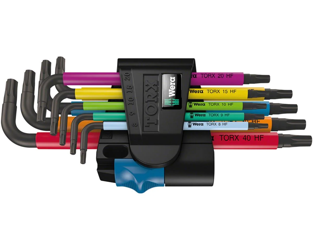 Wera 967/9 TX HF Multicolor L-Key Wrench Set (Torx)